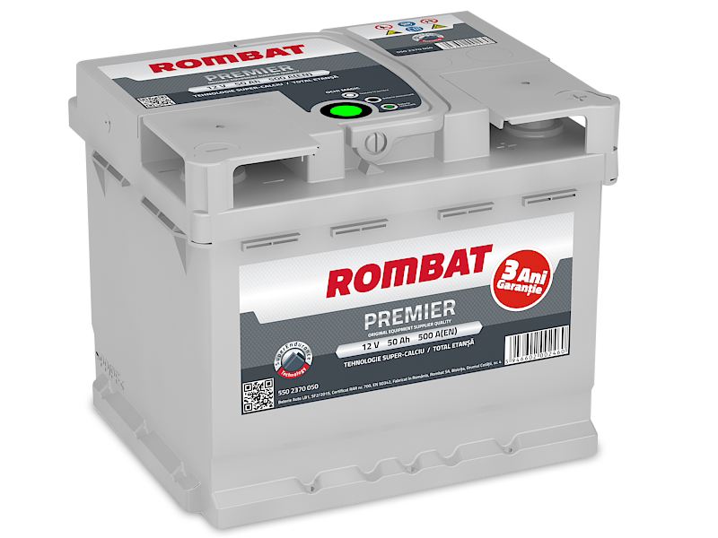 ROMBAT 12V 50AH Akkumulátor 500A J+ PREMIER